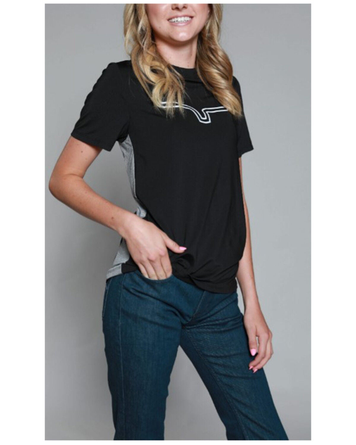 Kimes Ranch Women's Phase 2 Tech Tee, Black, hi-res
