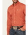 Image #2 - Cinch Men's Medallion Print Long Sleeve Button-Down Western Shirt, Red, hi-res