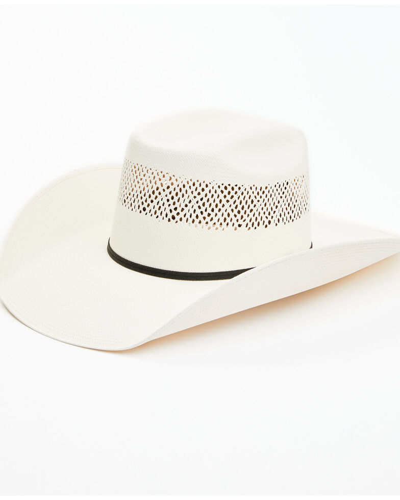 Resistol Men's Hootie Natural Brick Vented Western Straw Hat , Natural, hi-res