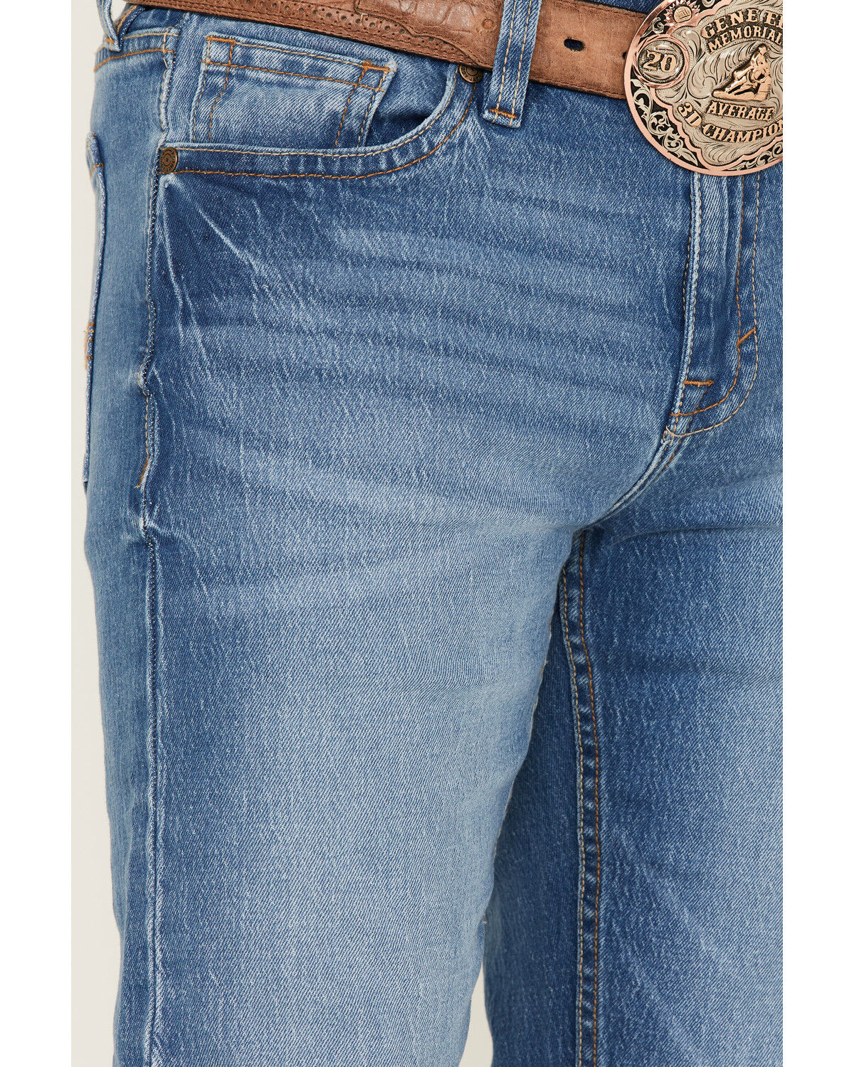 Image #2 - Cody James Men's Rambler Medium Wash Stretch Slim Straight Jeans, Medium Wash, hi-res