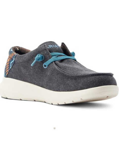 Ariat Men's Hilo 2.0 Stretch Western Casual Shoes - Moc Toe, Dark Blue, hi-res