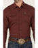 Image #3 - Kimes Ranch Men's Blackout Long Sleeve Snap Performance Shirt, Burgundy, hi-res