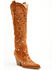 Image #1 - Azalea Wang Women's Aamina Tall Western Boots - Round Toe, Tan, hi-res