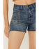 Image #2 - Rock & Roll Denim Women's Medium Wash High Rise Chain Fringe Denim Shorts , Medium Wash, hi-res