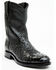 Image #1 - Cody James Black 1978® Men's Carmen Exotic Full-Quill Ostrich Roper Boots - Round Toe, Black, hi-res