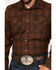 Pendleton Men's Canyon Ombre Plaid Snap Western Flannel Shirt , Brown, hi-res