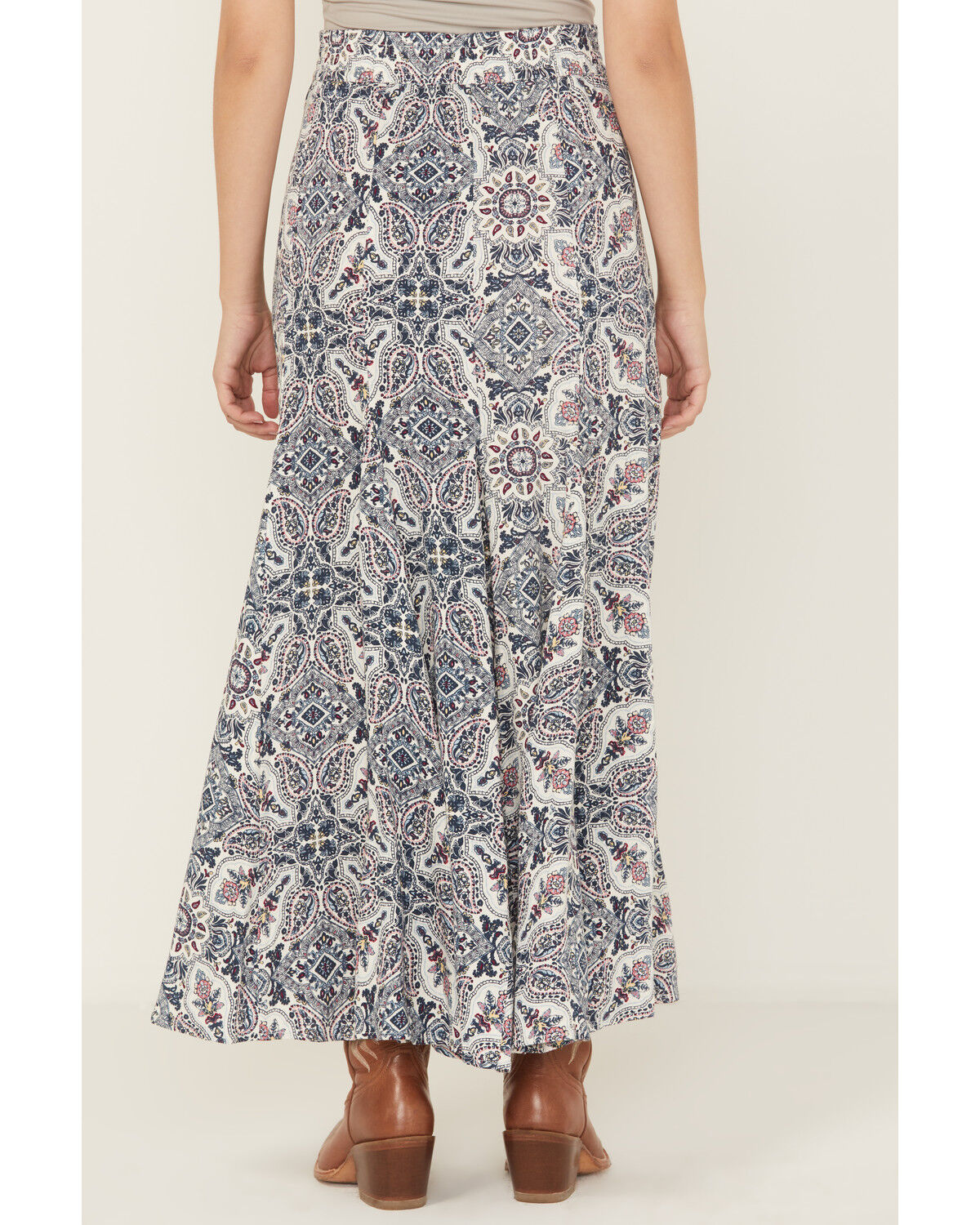 Image #5 - Idyllwind Women's Garrison Printed Maxi Skirt, Ivory, hi-res