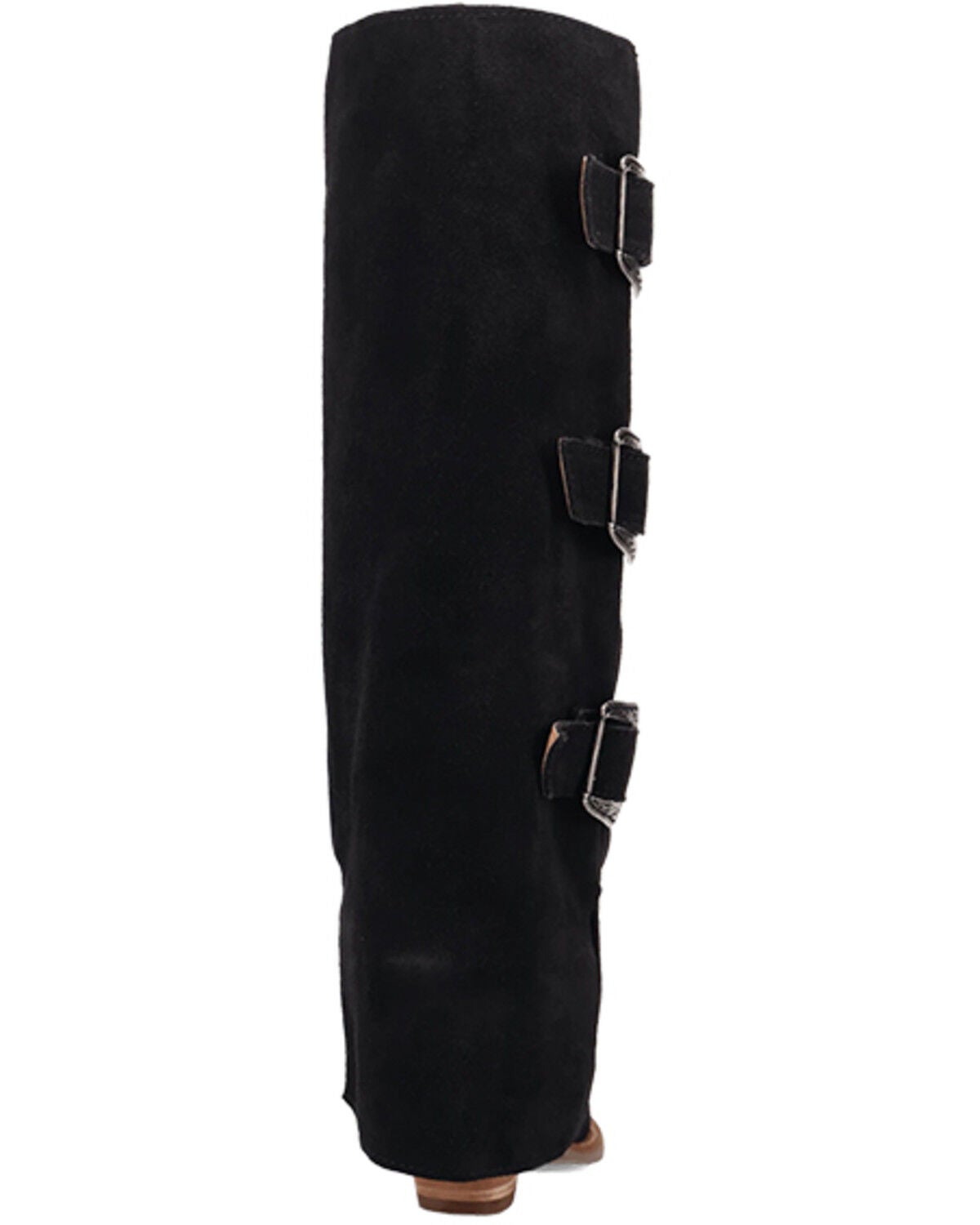 Image #5 - Dingo Women's Buckle Bunny Tall Western Boots - Round Toe, Black, hi-res