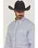 Image #2 - Wrangler Men's Plaid Print Long Sleeve Button-Down Stretch Western Shirt, Blue, hi-res