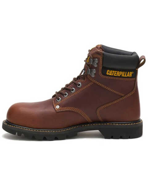 Image #3 - Caterpillar Men's 6" Second Shift Lace-Up Work Boots - Steel Toe, Tan, hi-res