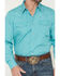 Image #3 - Cody James Men's Rock Solid Long Sleeve Snap Western Shirt, Aqua, hi-res