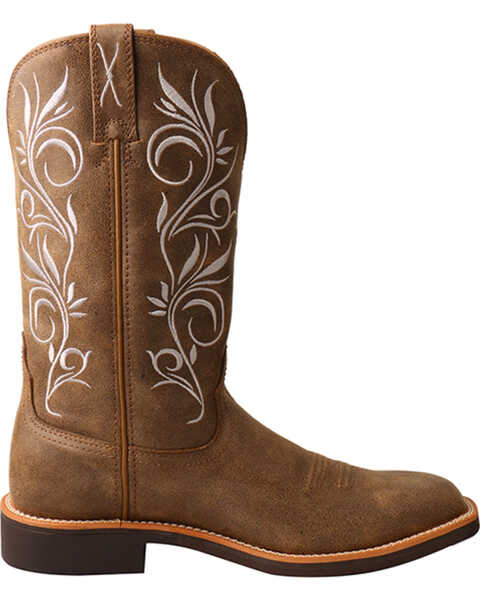 Image #2 - Twisted X Women's Top Hand Performance Boots - Broad Square Toe, Brown, hi-res