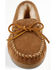 Minnetonka Women's Sheepskin Hardsole Moccasins, Tan, hi-res