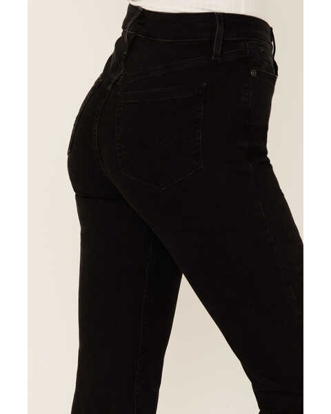 Image #3 - Idyllwind Women's Velvet Touch High Rise Bootcut Brushed Denim Jeans, Black, hi-res