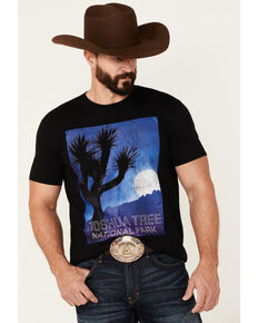 Southern Sierra Men's Joshua Tree National Park Graphic Short Sleeve T-Shirt , Black, hi-res