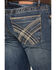 Image #4 - Stetson Men's 1014Rocker Fit Bootcut Jeans , Blue, hi-res