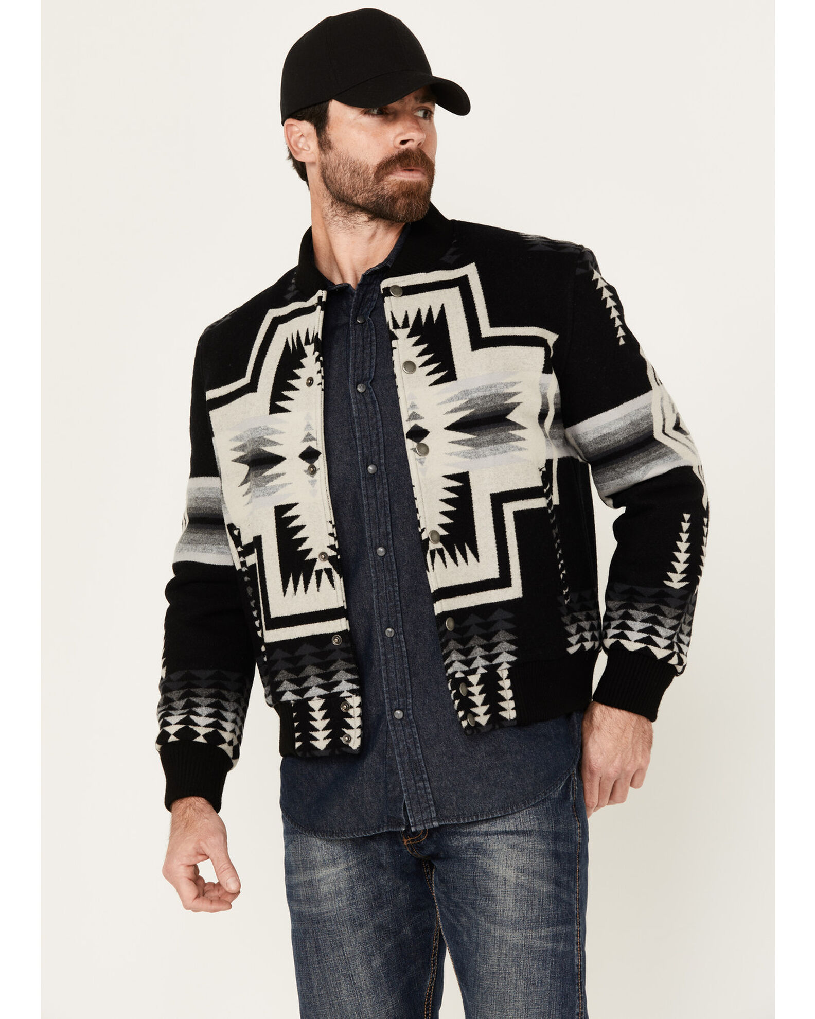Pendleton Men s Quilted Gorge Southwestern Snap Jacket