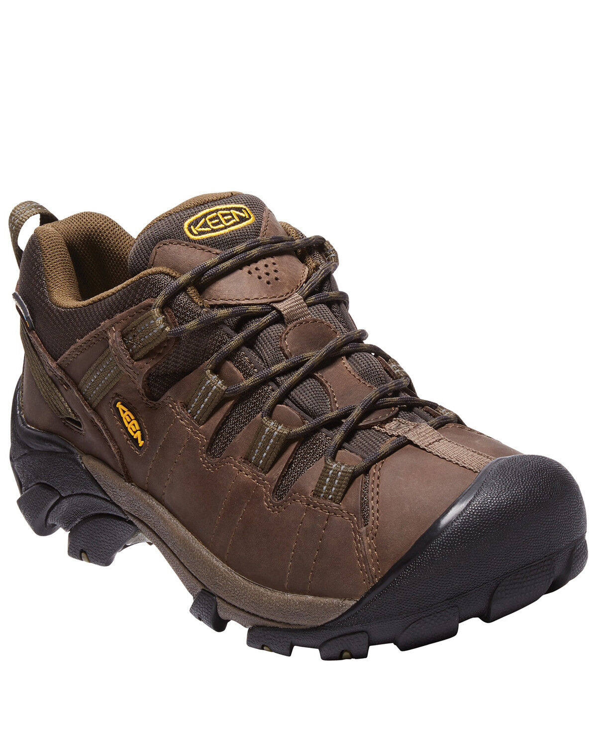 Image #1 - Keen Men's Targhee II Waterproof Hiking Boots - Soft Toe, Grey, hi-res