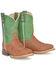 Image #1 - Tin Haul Boys' I Am In Stitches Western Boots - Broad Square Toe, Brown, hi-res