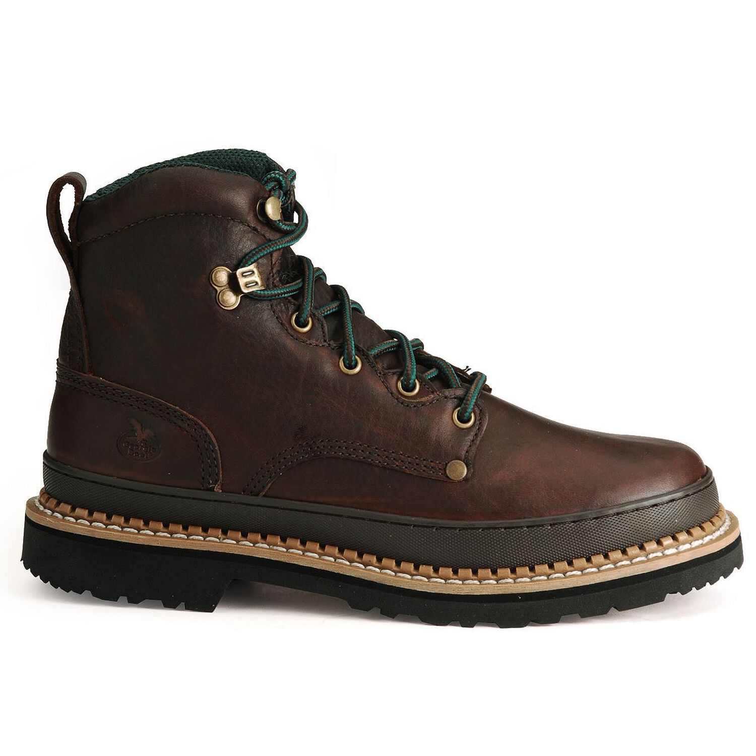 Image #2 - Georgia Boot Men's Georgia Giant 6" Lace-Up Work Boots - Soft Toe, Brown, hi-res