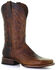 Image #1 - Corral Men's Embroidery Western Boots - Broad Square Toe, Brown, hi-res
