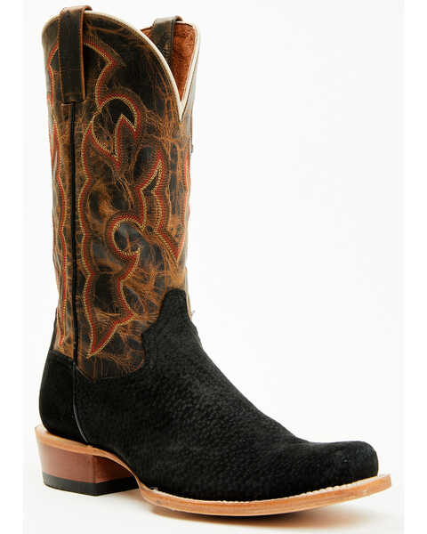 Dan Post Men's Cappy Exotic Carpincho Western Boots - Square Toe , Black, hi-res