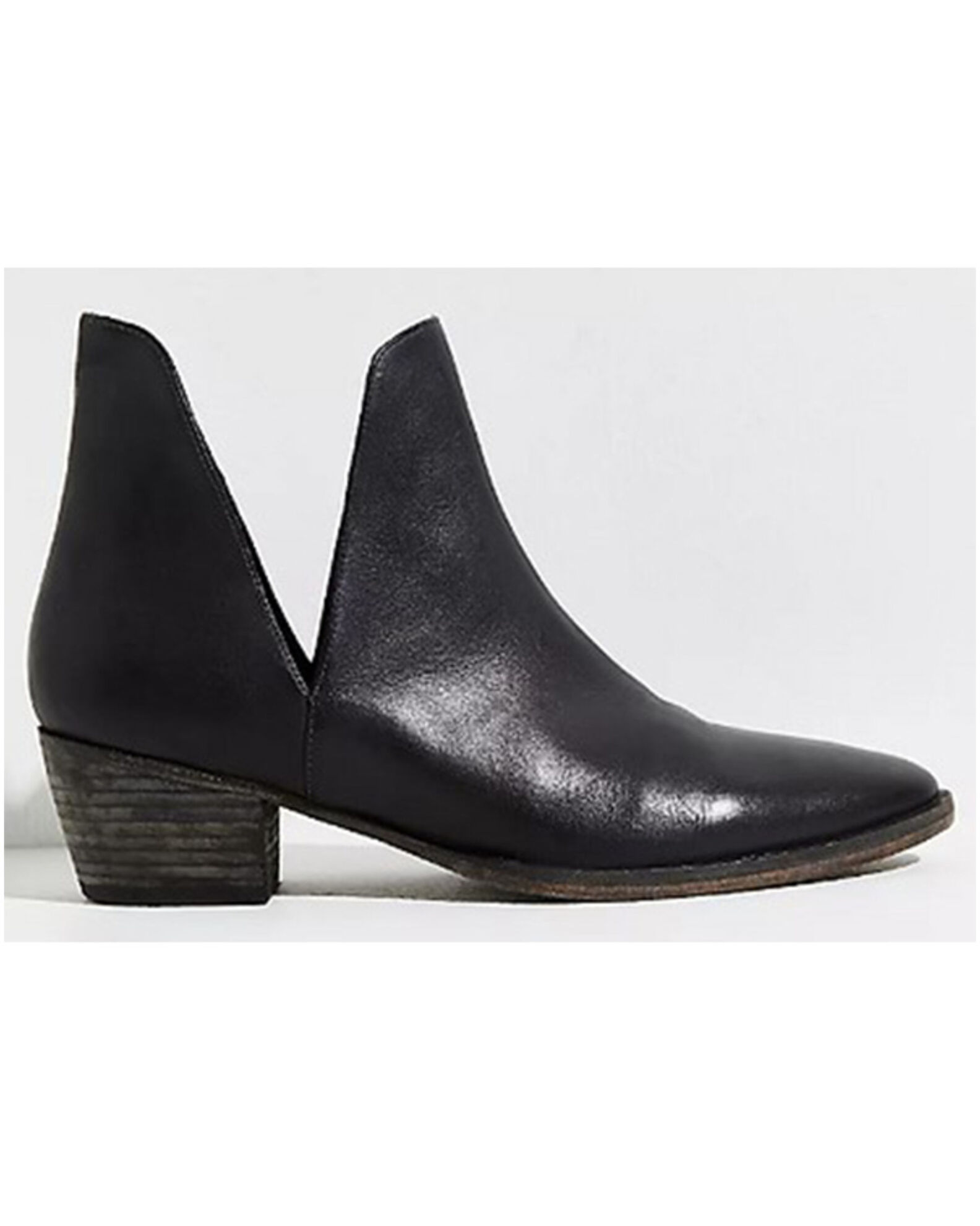 Image #2 - Free People Women's Charm Double V Ankle Fashion Booties - Round Toe, Black, hi-res