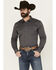 Image #1 - Blue Ranchwear Men's Rustler Solid Twill Long Sleeve Snap Western Work Shirt , Charcoal, hi-res
