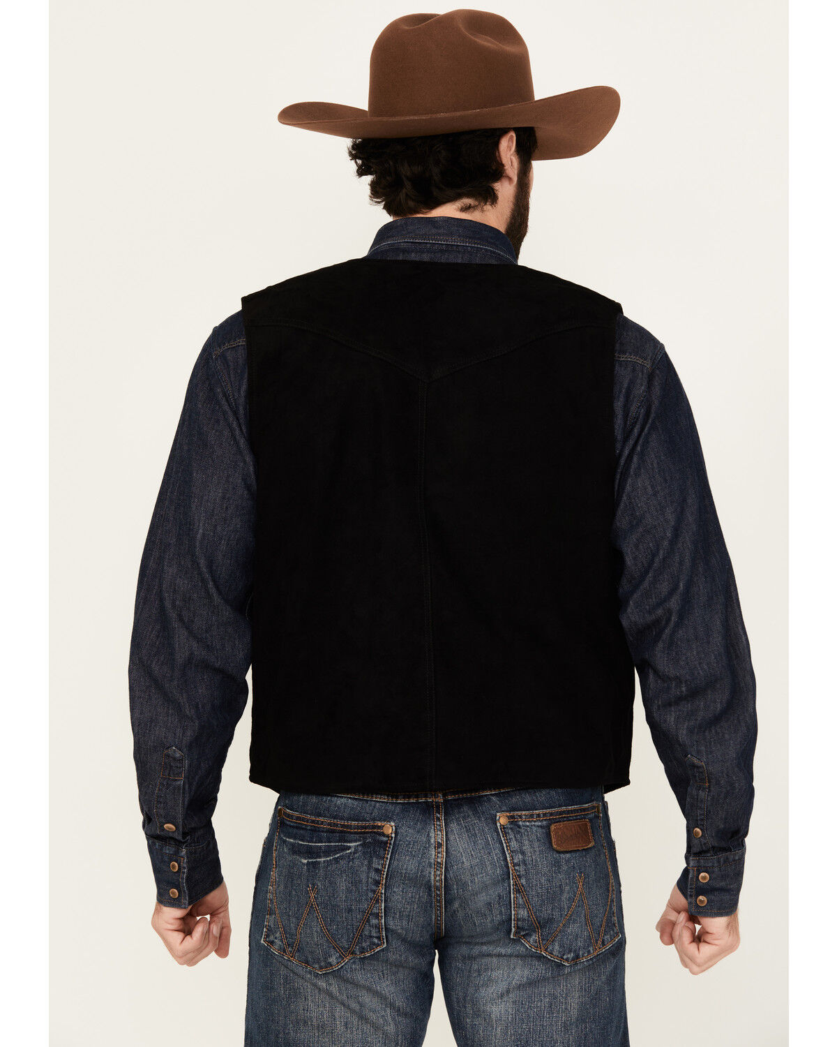 Image #4 - Cody James Men's Angus 2.0 Suede Vest, Black, hi-res