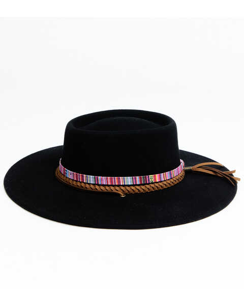Image #2 - Shyanne Women's Mirandita Felt Western Fashion Hat , Black, hi-res