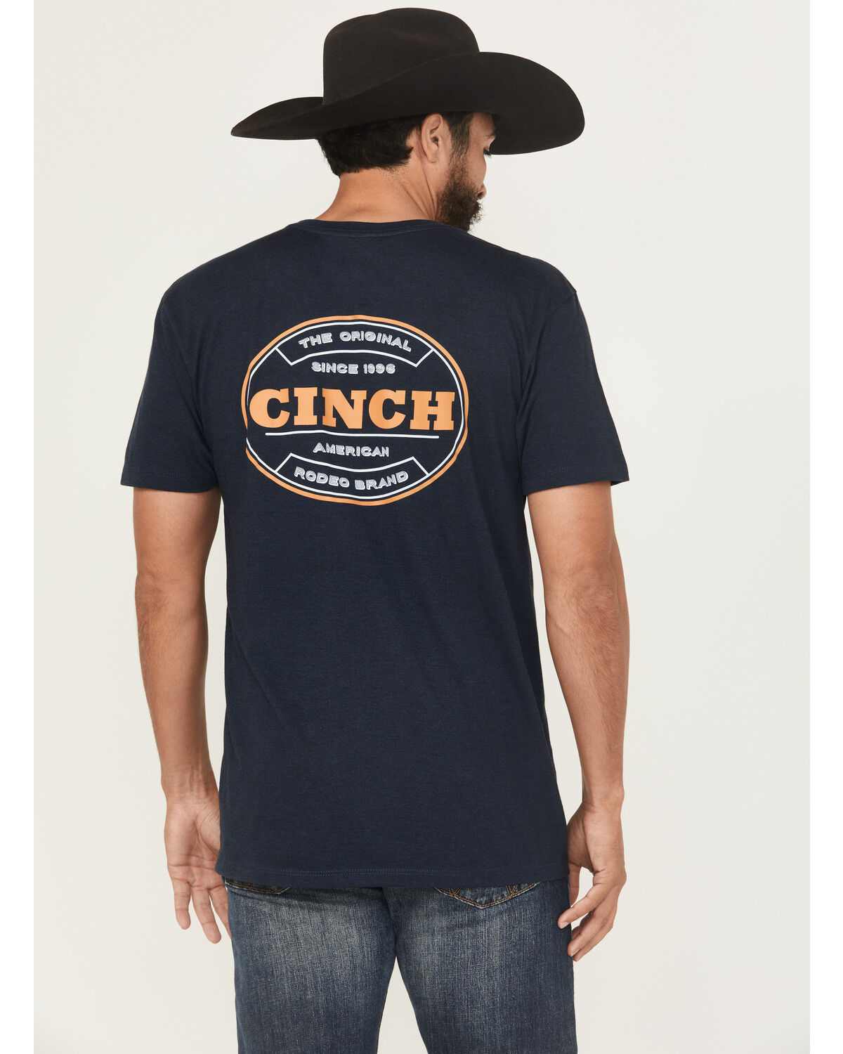 Image #1 - Cinch Men's Logo Short Sleeve Graphic T-Shirt, Navy, hi-res