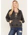 Image #1 - Idyllwind Women's Blanche Studded Tie Front Hoodie, Black, hi-res