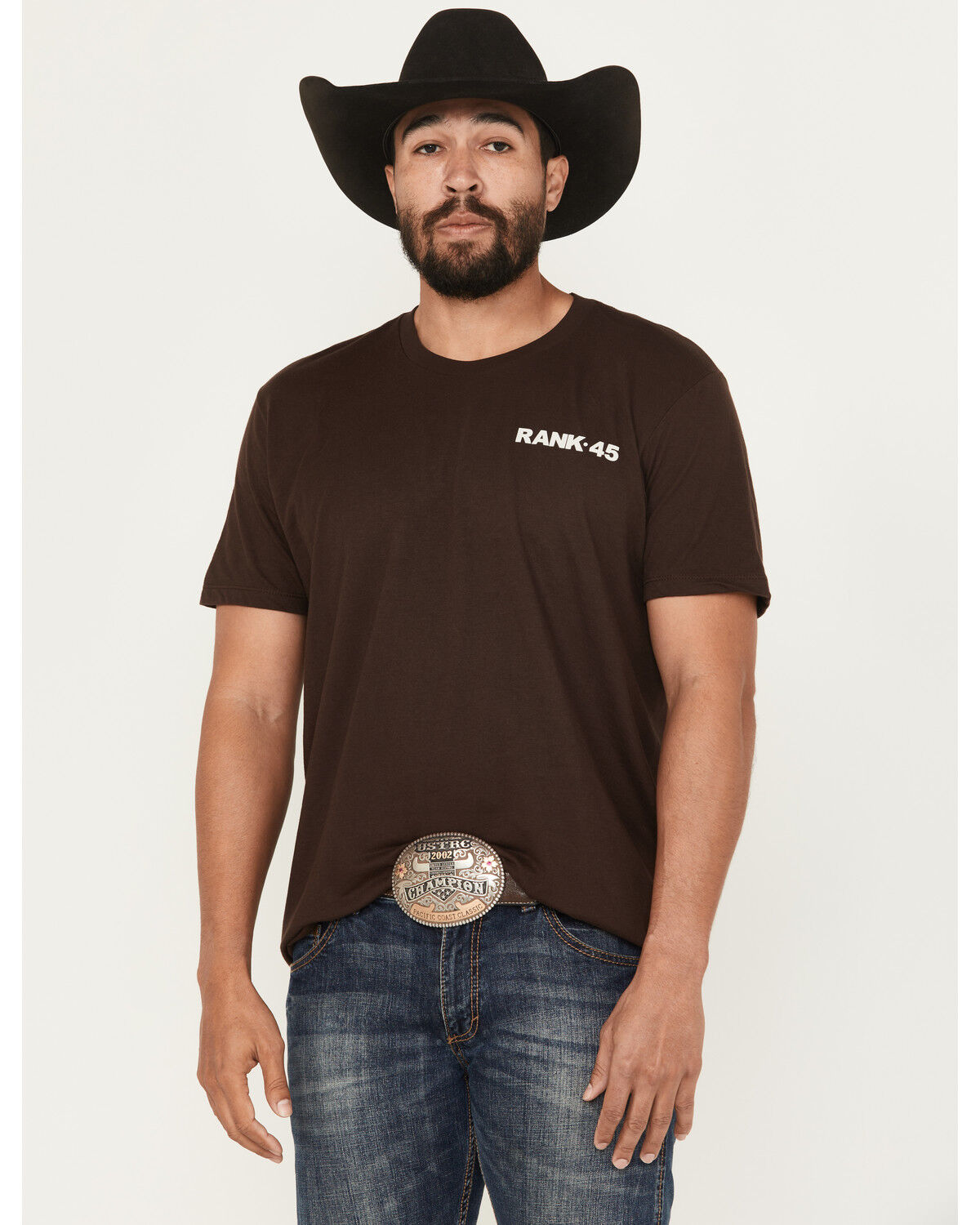 Image #2 - RANK 45® Men's DNA Southwestern Short Sleeve Graphic T-Shirt, Dark Brown, hi-res