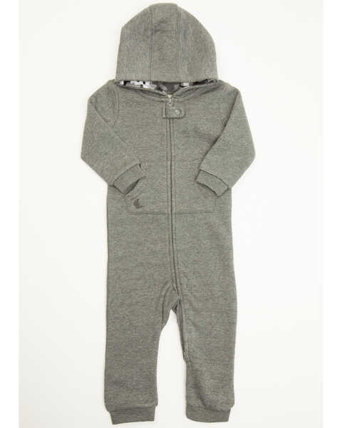Cody James Infant Boys' Hooded Coveralls, Charcoal, hi-res