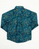 Image #3 - Cinch Toddler Boys' Paisley Print Long Sleeve Button-Down Western Shirt, Blue, hi-res
