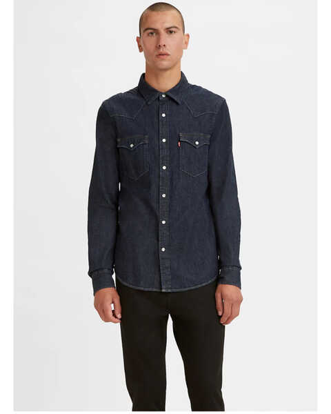 Levi's Premium Premium Barstow Western Short Sleeve Denim Shirt in Blue for  Men