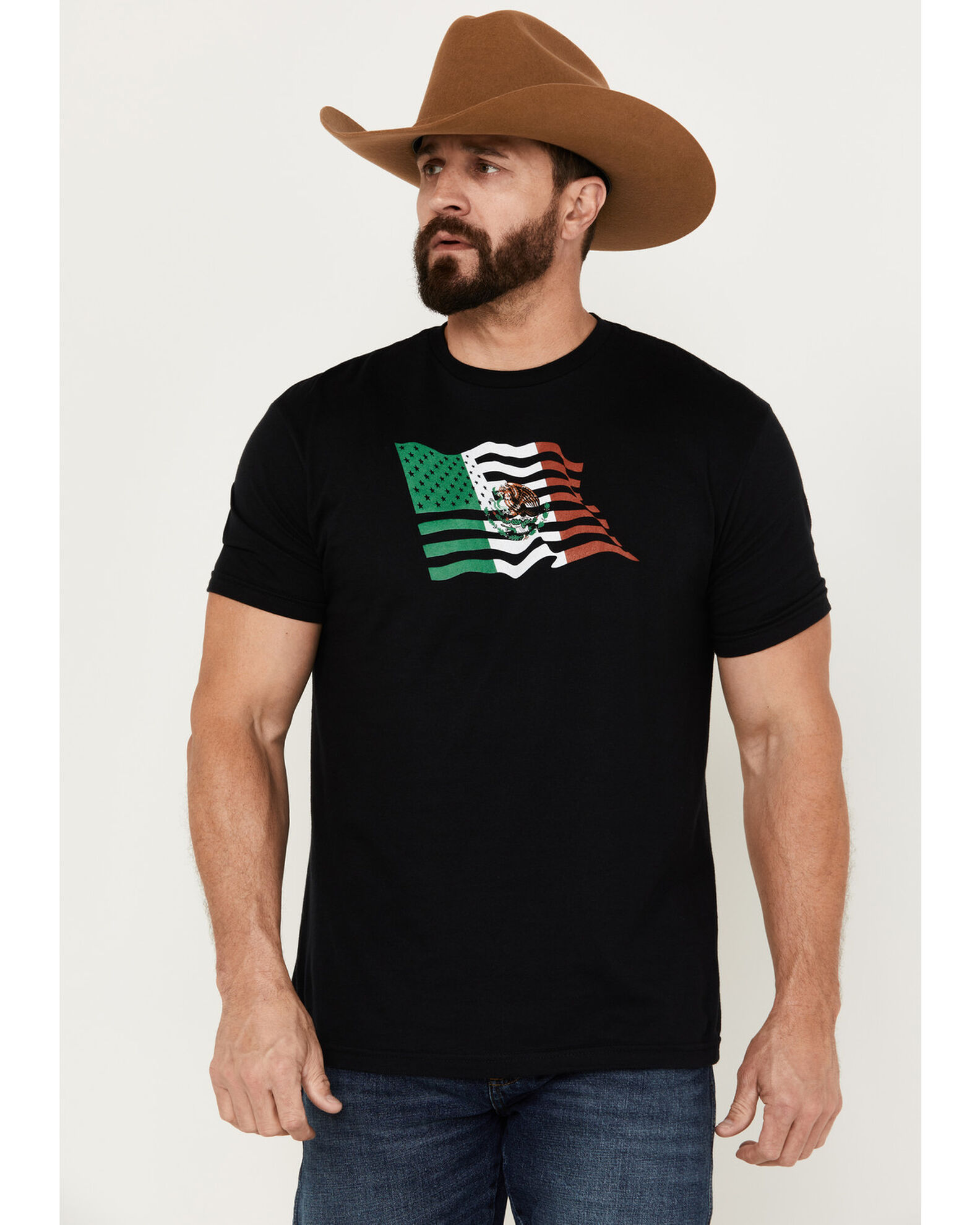 Mexican american shop flag shirt