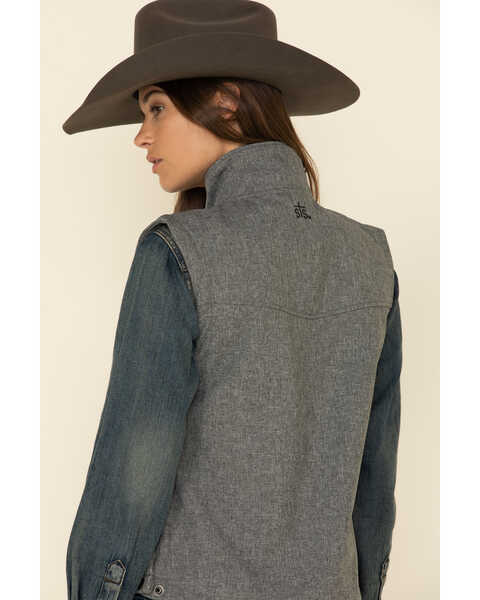 Image #5 - STS Ranchwear Women's Barrier Softshell Vest , Grey, hi-res