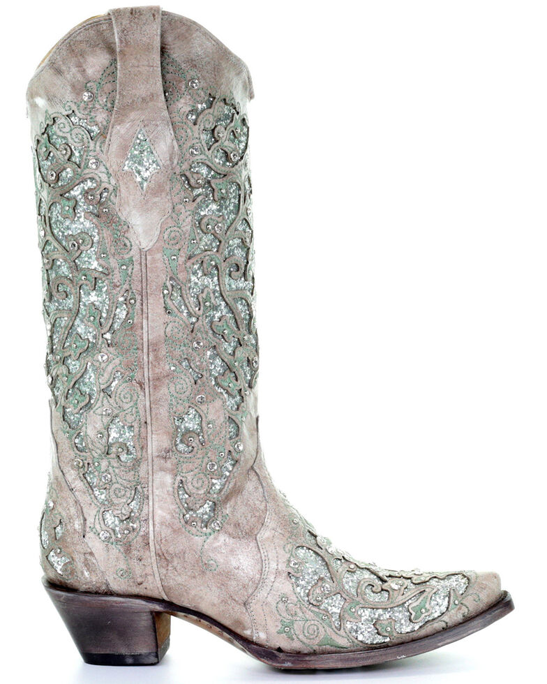 corral women's glitter inlay boots