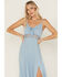 Image #2 - Idyllwind Women's Wisteria Tie Front Sleeveless Maxi Dress, Light Blue, hi-res