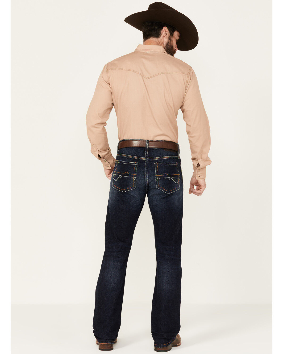 Image #3 - RANK 45® Men's Midnight Hawk Dark Wash Slim Straight Stretch Jeans, Dark Wash, hi-res