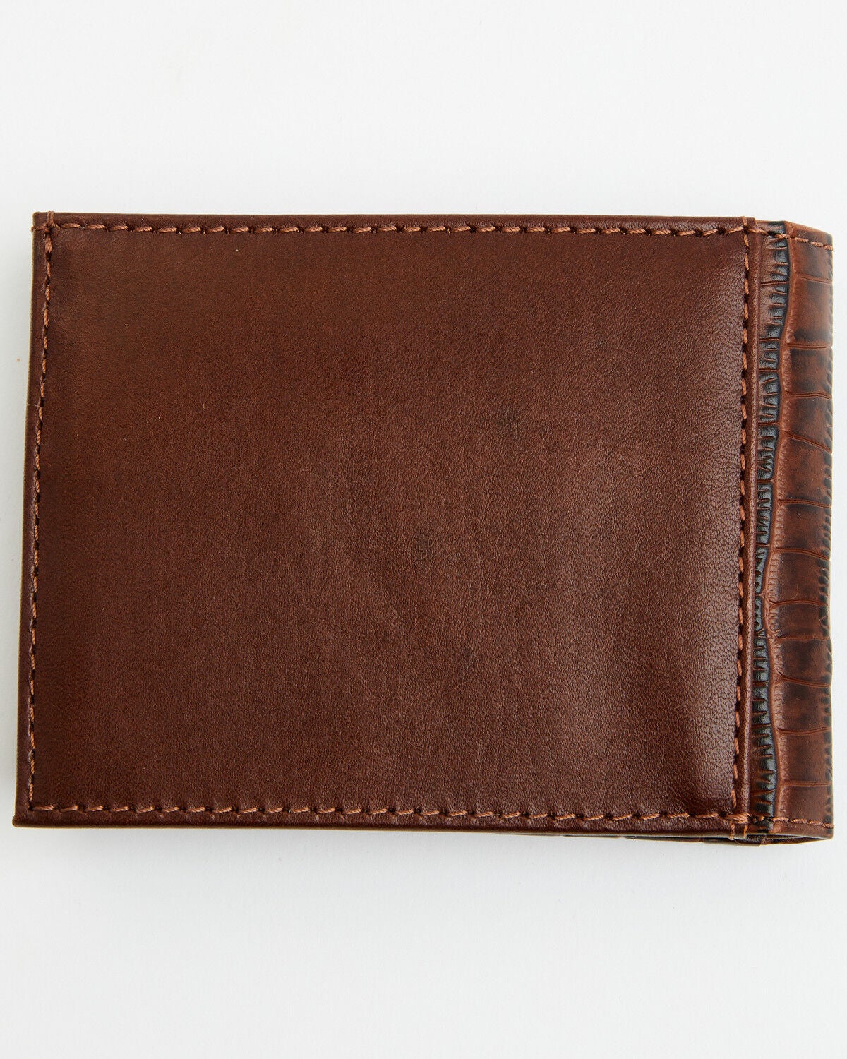 Image #3 - Cody James Men's Croc Embossed Leather Bifold Wallet, Brown, hi-res