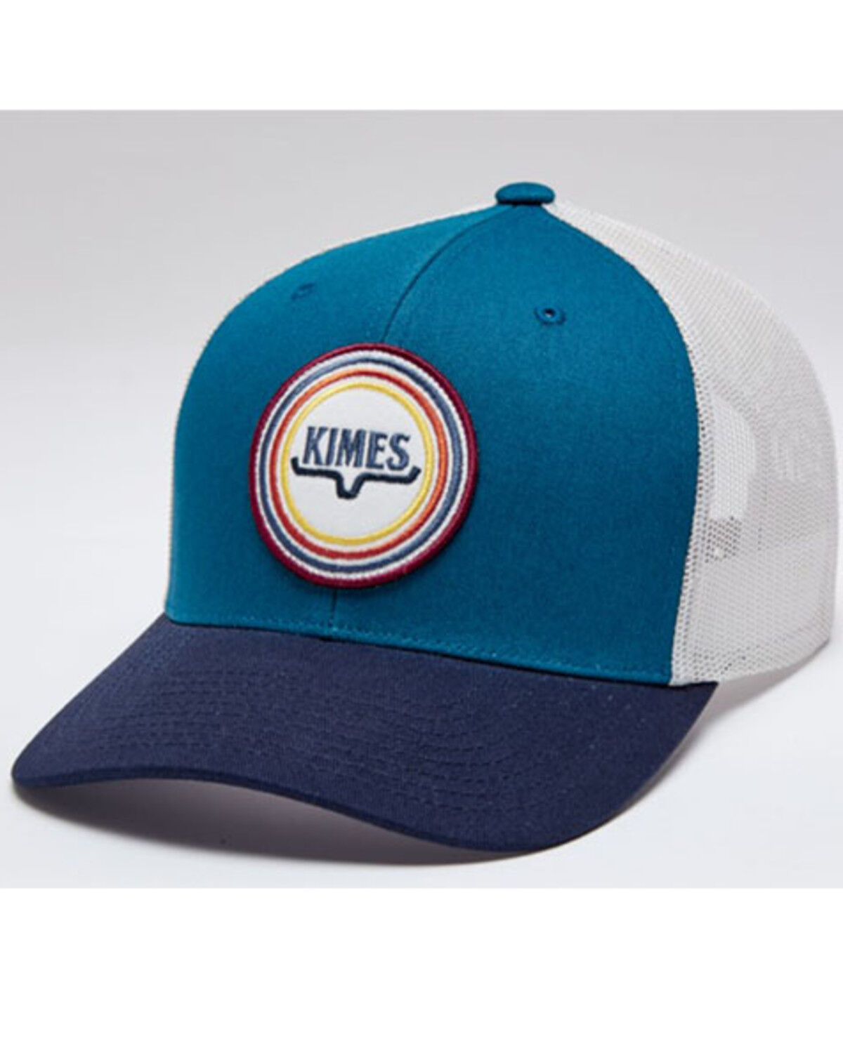 Image #1 - Kimes Ranch Men's Teal Super Sonic Logo Patch Mesh-Back Ball Cap, Teal, hi-res
