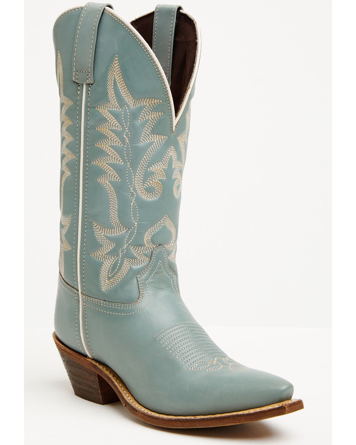 Image #1 - Laredo Women's Carly Western Boots - Snip Toe, Light Blue, hi-res