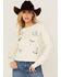 Image #1 - Pendleton Women's Conversation Print Sweatshirt, Ivory, hi-res
