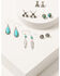Shyanne Women's Mystic Summer 6pc Arrow Earring Set, Silver, hi-res