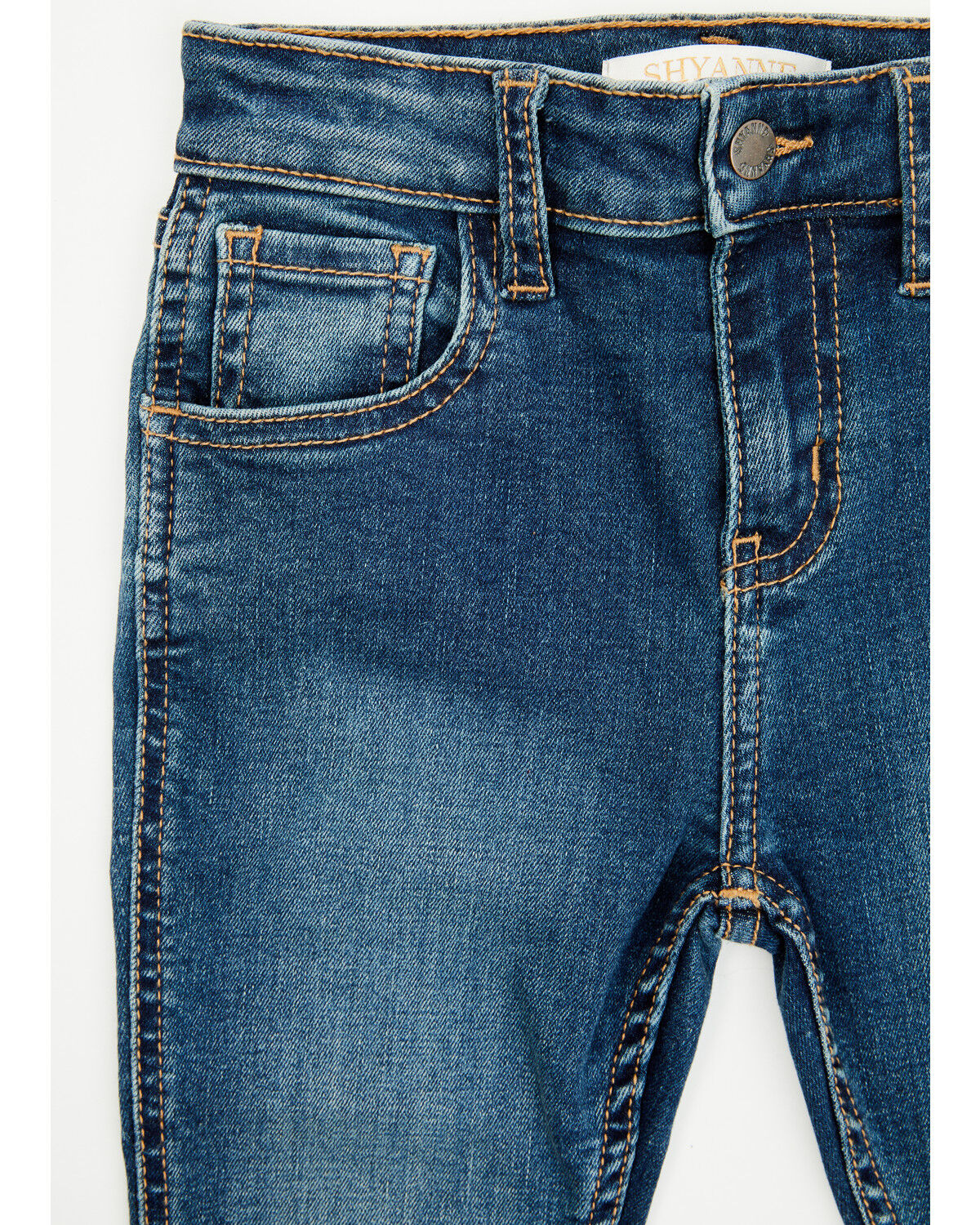 Image #4 - Shyanne Toddler Girls' Shayla Dark Wash Bootcut Stretch Denim Riding Jeans, Dark Wash, hi-res