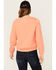Image #4 - Dickies Women's Heavyweight Woodman Logo Pullover, Coral, hi-res