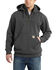Carhartt Rain Defender Paxton Hooded Zip Mock Sweatshirt - Big & Tall, Charcoal, hi-res