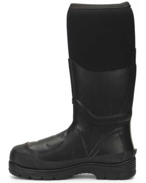Image #2 - Double H Men's 16" Rubber Met Guard Work Boots - Steel Toe, Black, hi-res